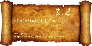 Kisfaludi Lilla névjegykártya